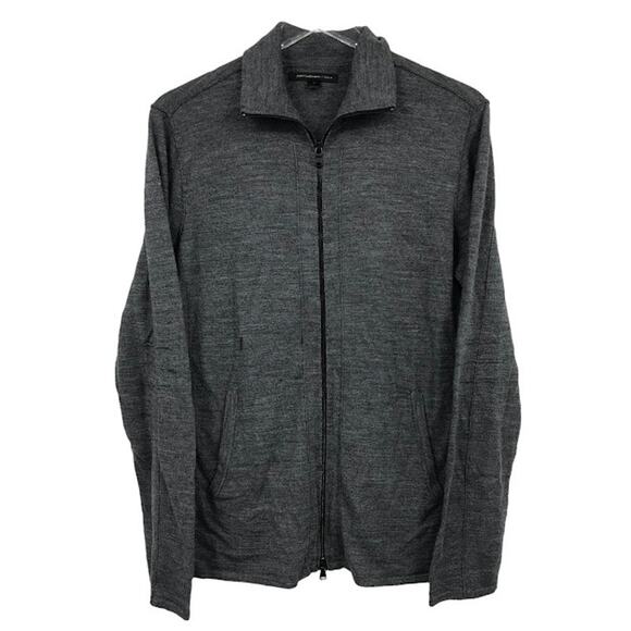 John Varvatos Star USA Men's Full Zip Cardigan Sweater M Wool Blend Long Sleeve - Picture 1 of 7